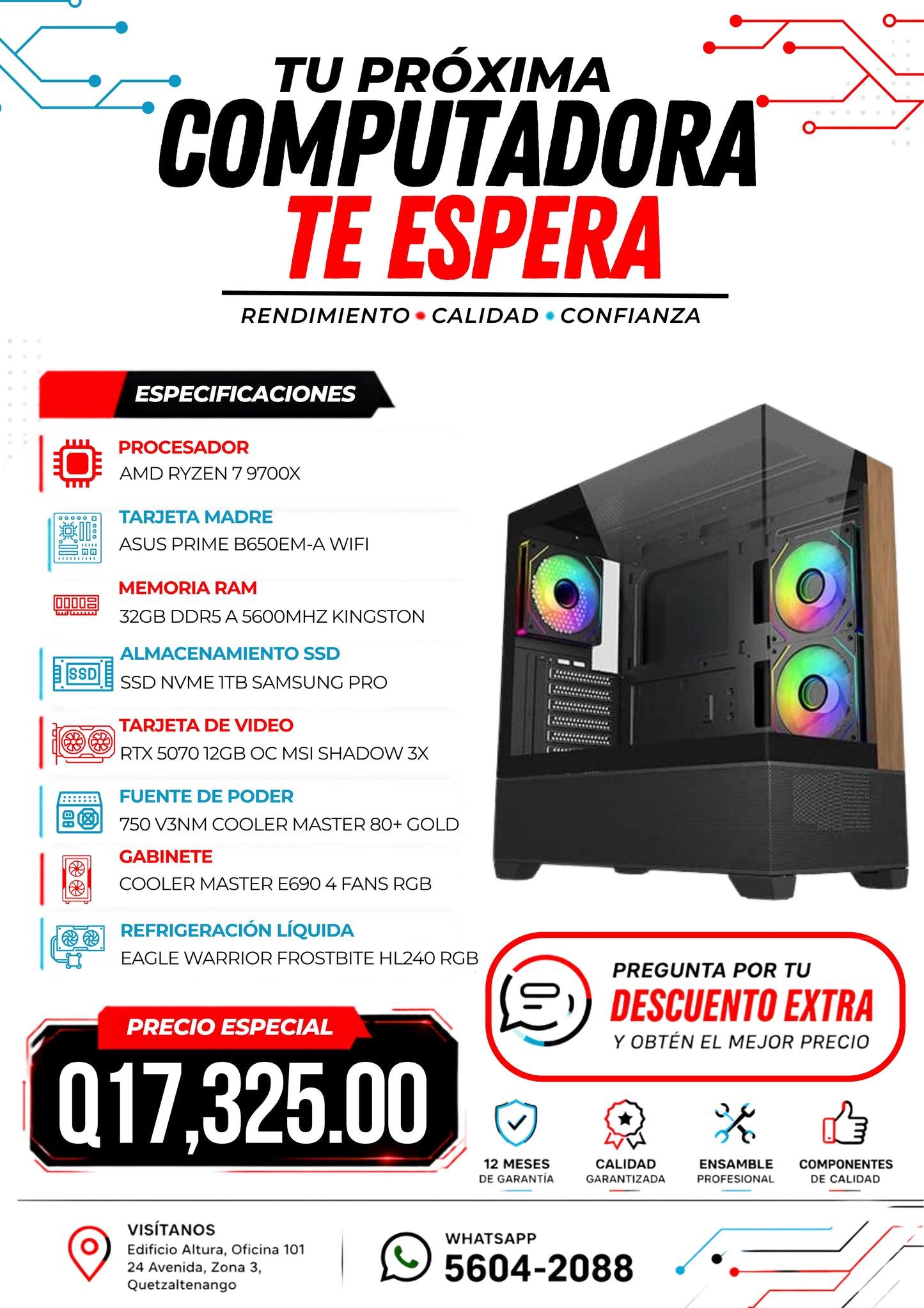 COMPUTADORA DE SUPER GAMA ALTA RYZEN 7 5070