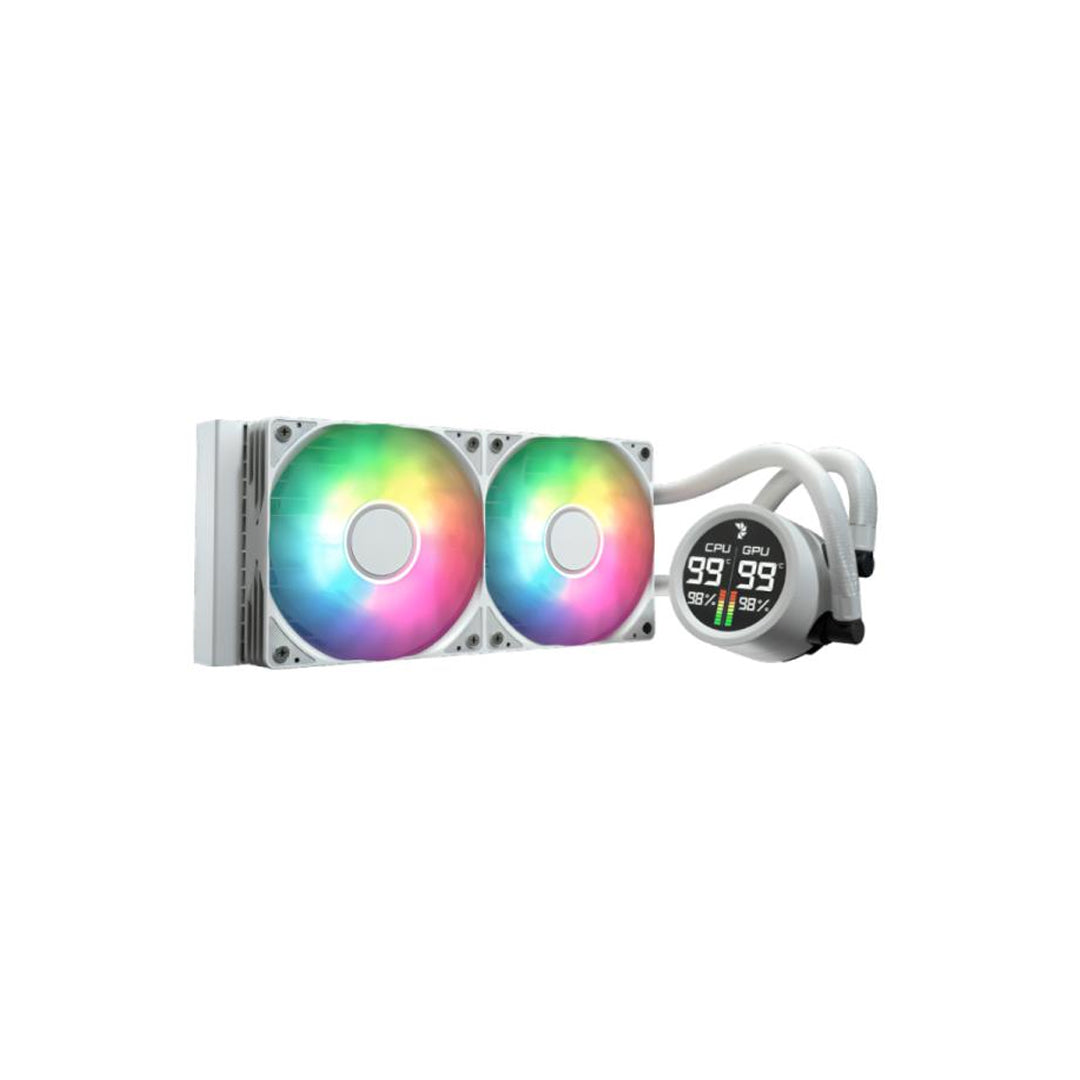 ENFRIAMIENTO LIQUIDO RGB AEROCOOL ABYSS L240R DIGI WHT AIO 240MM LGA