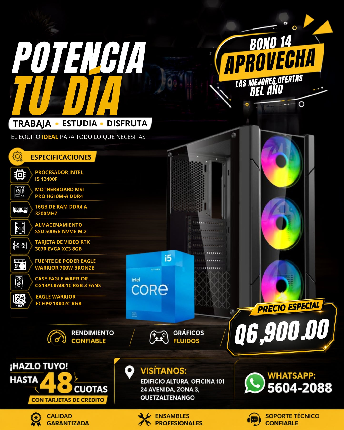 COMPUTADORA GAMER I5 RTX 3070