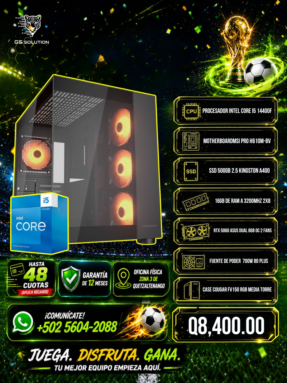 Computadora Gamer i5 14th