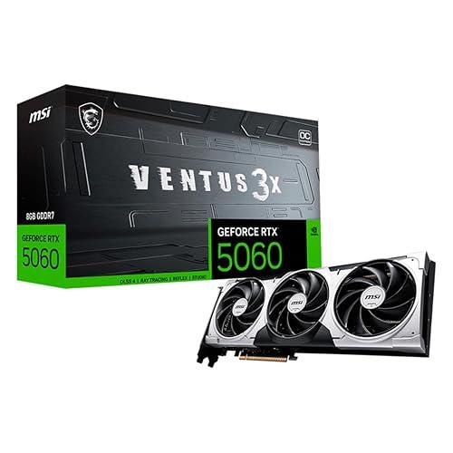 Tarjeta De Video Msi Geforce Rtx 5060 8G Ventus 3X Oc Gddr7 2535 Mhz 912-V537-035