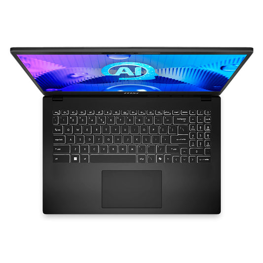 Laptop MSI MODERN 15.6" Intel Core Ultra 9 185H 64GB RAM 1TB SSD W11 Pro Negro Teclado Inglés