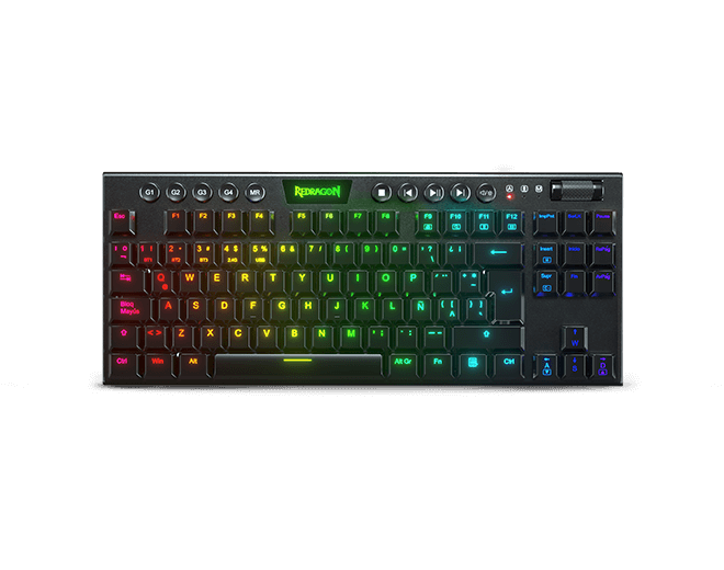 Redragon Teclado Gaming Rgb Redragon Horus Tkl K621 Mecanico Inalambrico Español Switch Rojo