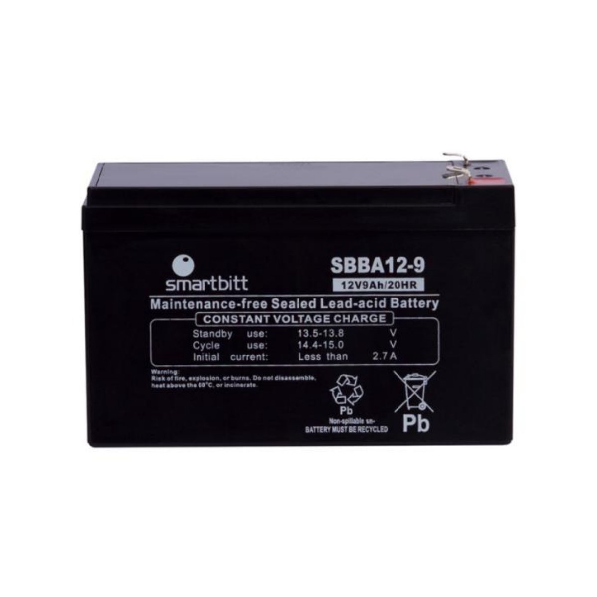 Smartbitt Bateria Smartbitt Sbbat-12V9Ah 9Ah 12V Para Ups