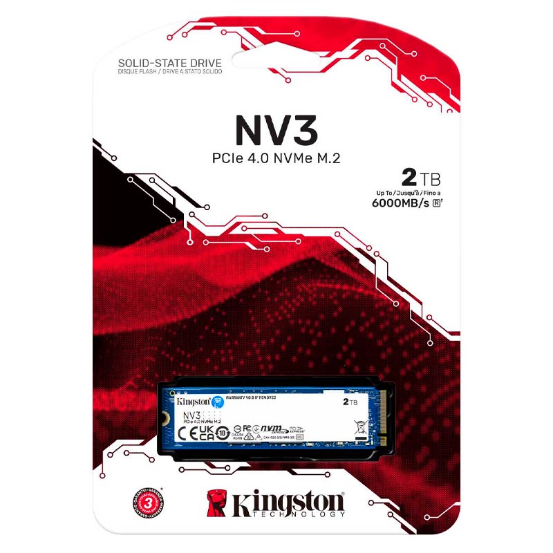 SSD M.2 2280 2TB Kingston NV3 PCIe NVMe 6000Mbps
