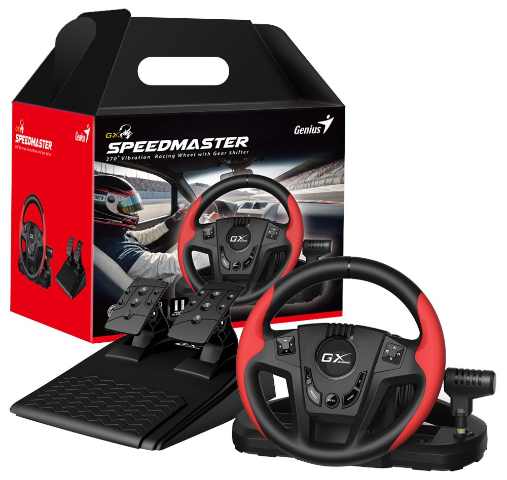 VOLANTE CON PEDALES GENIUS RS2 SPEEDMASTER PC PS4