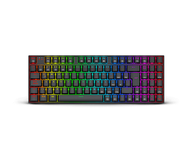Teclado Ziggs K669 Redragon RGB Switch Rojo
