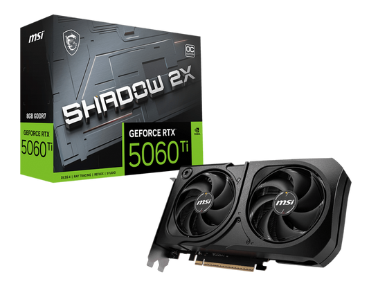 Tarjeta De Video Msi Geforce Rtx 5060 Ti 8G Shadow 2X Oc Plus Gddr7 2617 Mhz 912-V536-035