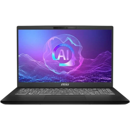 Laptop MSI MODERN 15.6" Intel Core Ultra 9 185H 64GB RAM 1TB SSD W11 Pro Negro Teclado Inglés