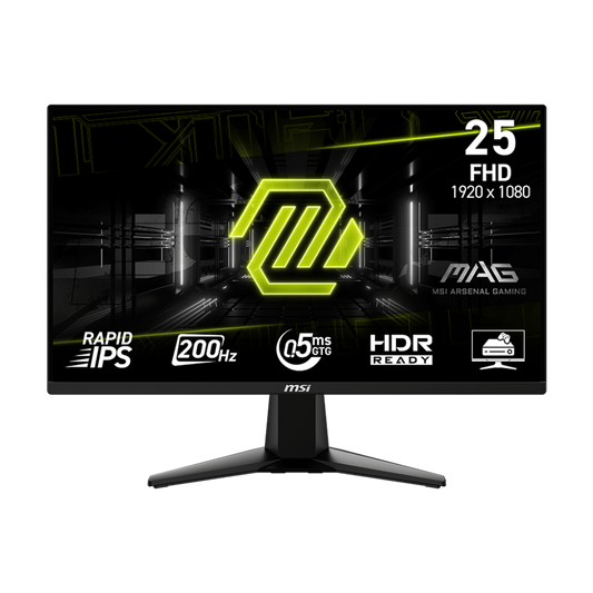 Monitor Gaming Msi Mag 255F E20 24.5" Plano 1920 X 1080 200 Hz Anti-Glare Hdmi Y Dp 9S6-3Bc21M-046