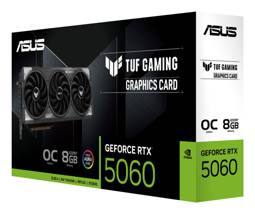 Tarjeta De Video Asus Tuf-Rtx5060-O8G-Gaming Gddr7 2677Mhz 90Yv0N00-M0Aa00 Negro