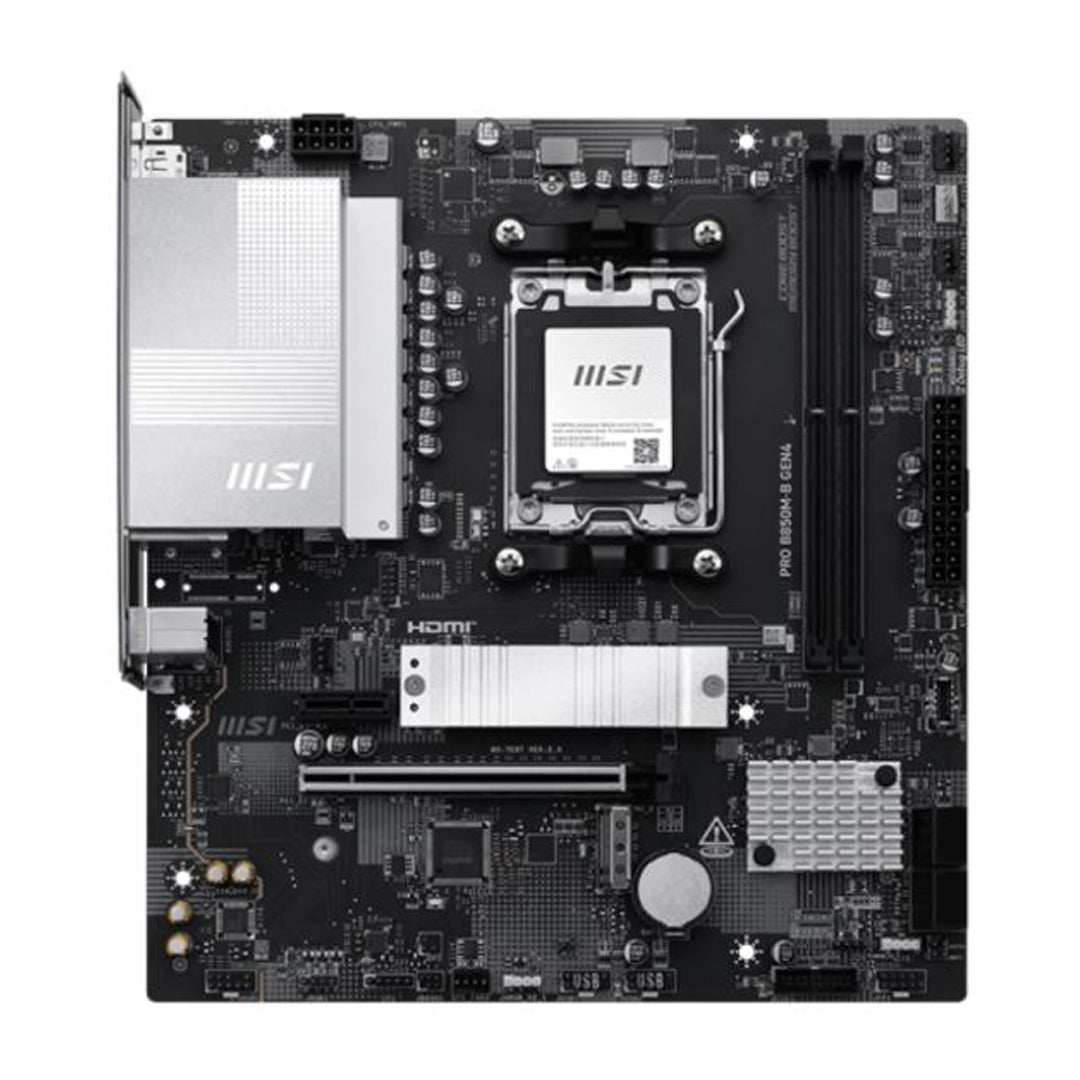 Tarjeta Madre Msi Pro B850M-B Gen4 M5 Matx Ddr5 911-7E87-003 Negro/Blanco