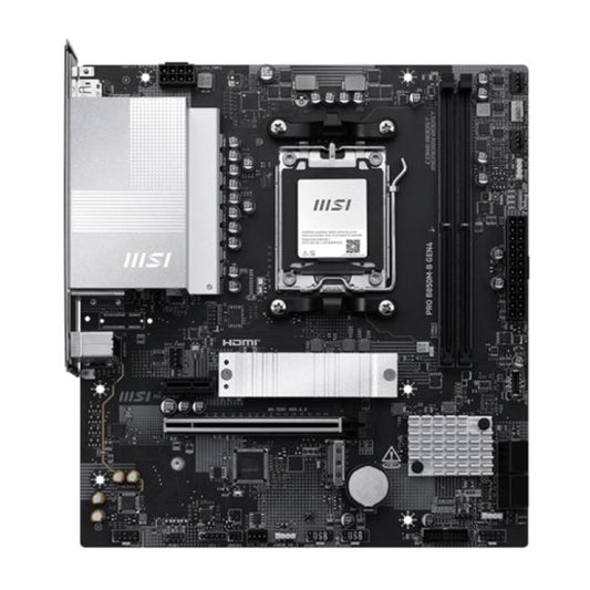 Tarjeta Madre Msi Pro B850M-B Gen4 M5 Matx Ddr5 911-7E87-003 Negro/Blanco