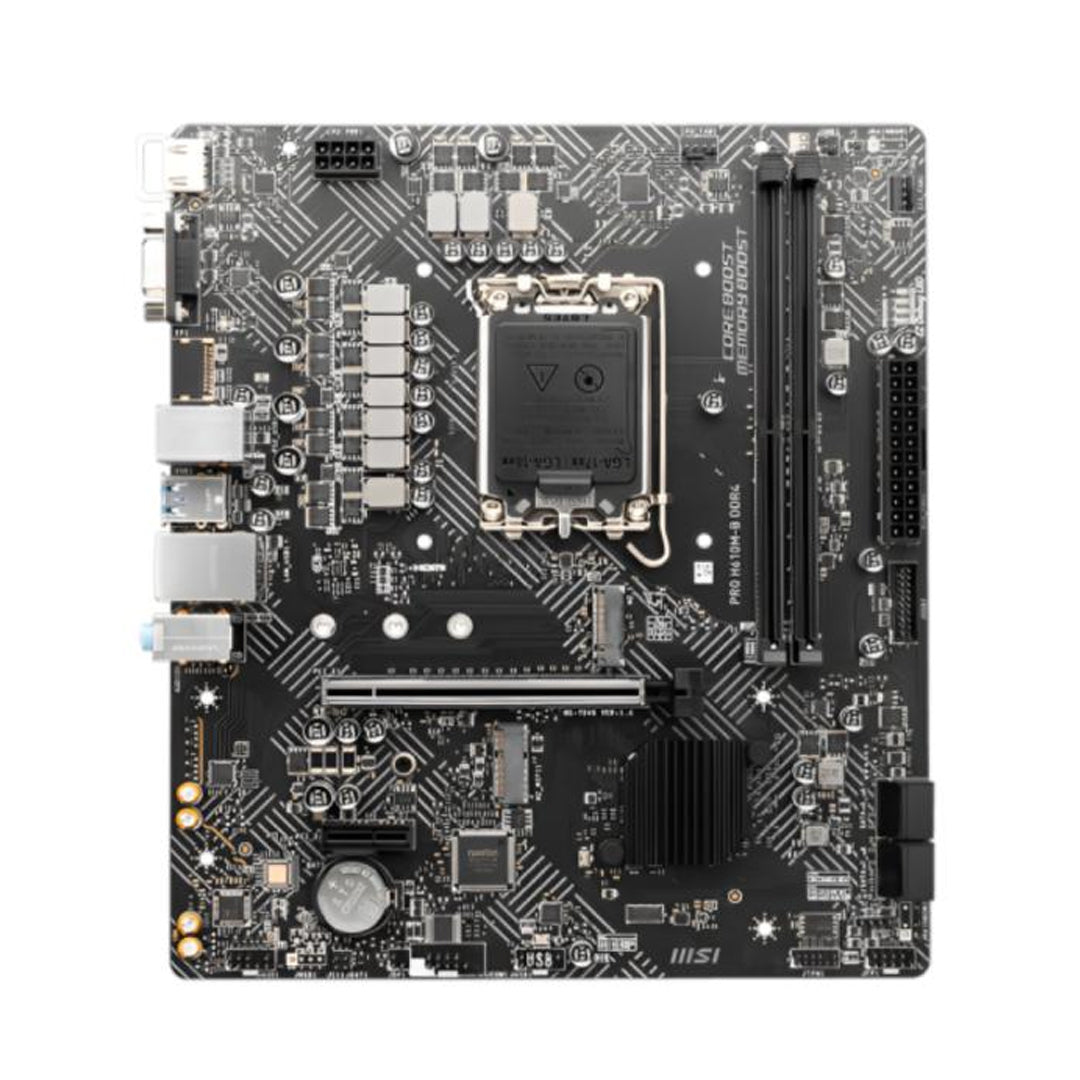 Tarjeta Madre Msi Pro H610M-B Ddr4 Lga 1700 Micro Atx 911-7E31-005 Negro