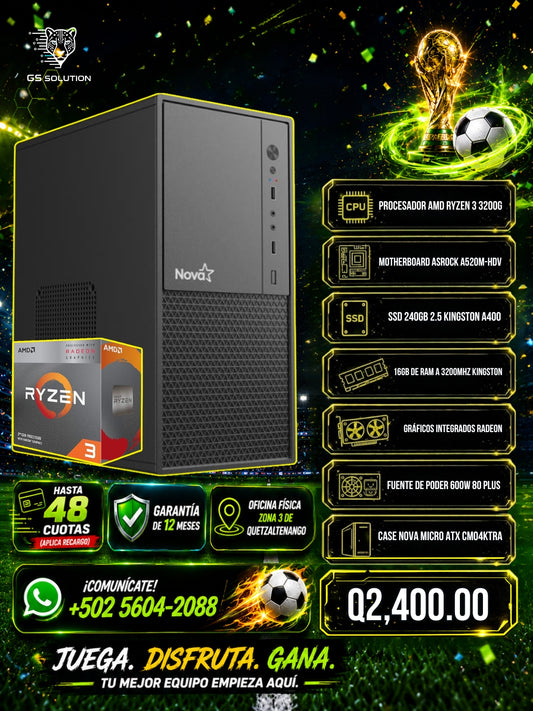Computadora de oficina RYZEN 3