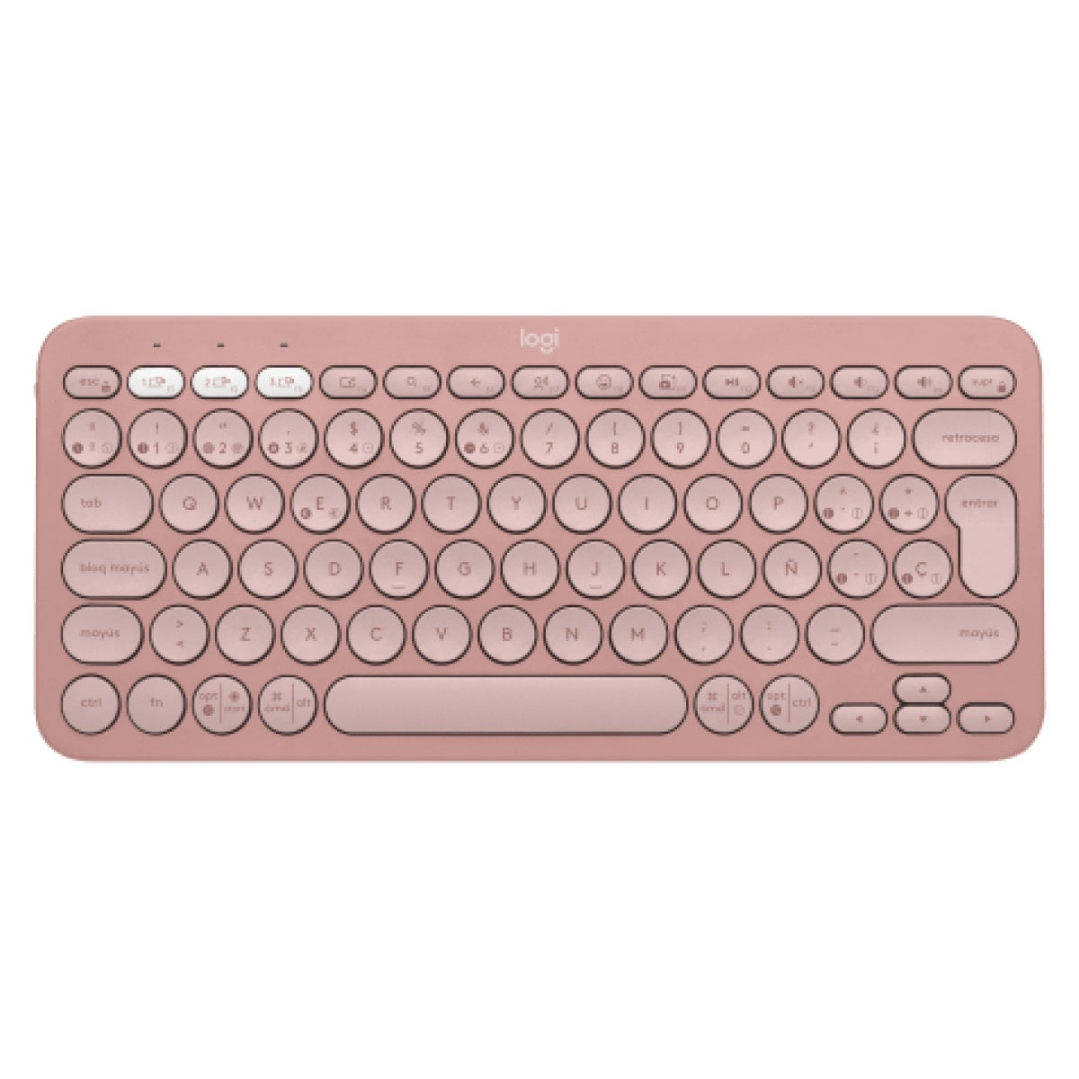 TECLADO LOGITECH PEBBLE KEYS 2 K380S MEMBRANA INALAMBRICO BLUETOOTH ESPAÑOL