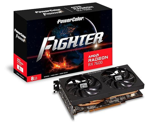 Tarjeta De Video Powercolor Fighter Amd Radeon Rx 7600 8Gb Gddr6 2250 Mhz Rx 7600 8G-F/V2