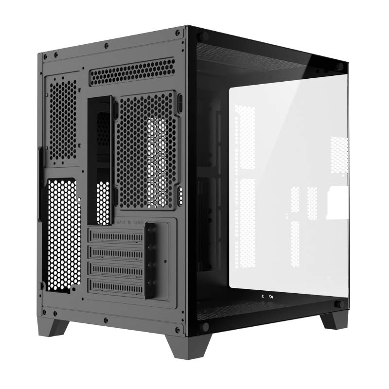 Case Gaming VektorTech QGM-570 Media Torre Vidrio Templado Micro-ATX Negro
