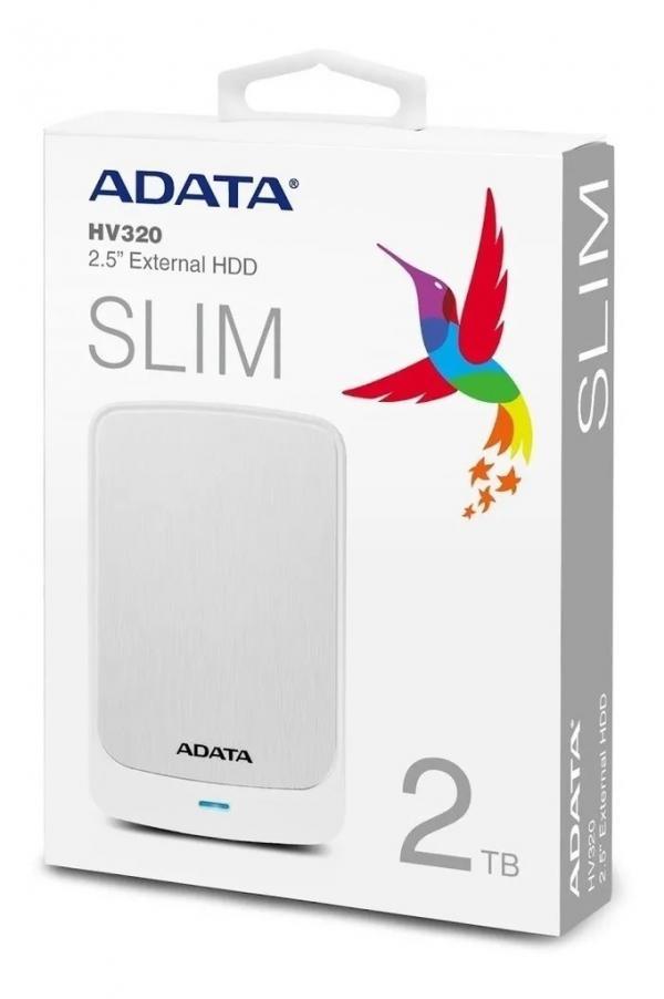 Adata Hd Externo 2Tb 2.5 Adata White Ahv320-2Tu31-Cwh
