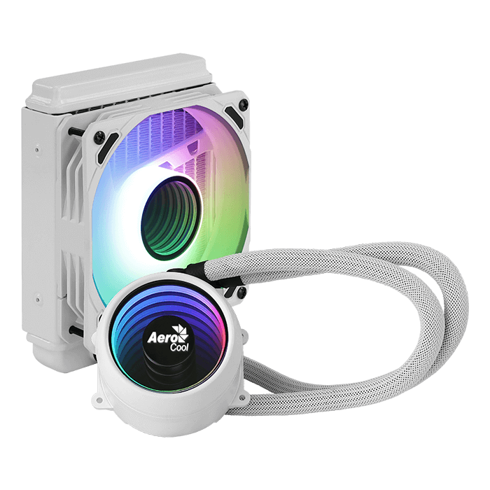 Enfriamiento Liquido Rgb Aerocool Mirage L120 White Aio 120Mm