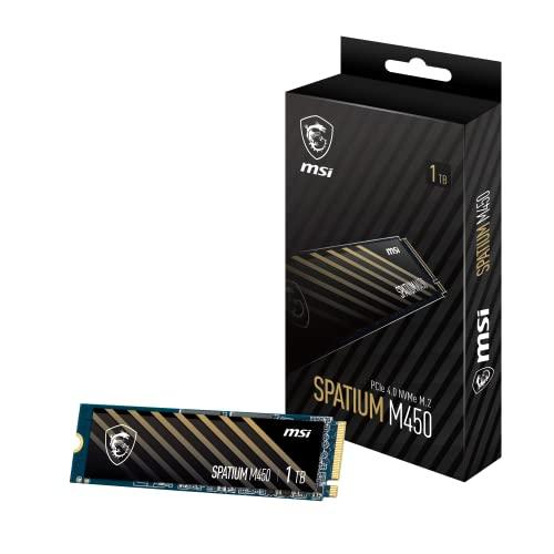 Msi Hd Interno Solido 1Tb Msi Spatium M450 M.2 2280 Pcie 4.0 Nvme 3600Mb/S / 3000Mb/S S78-440L0M0-P83 Ne