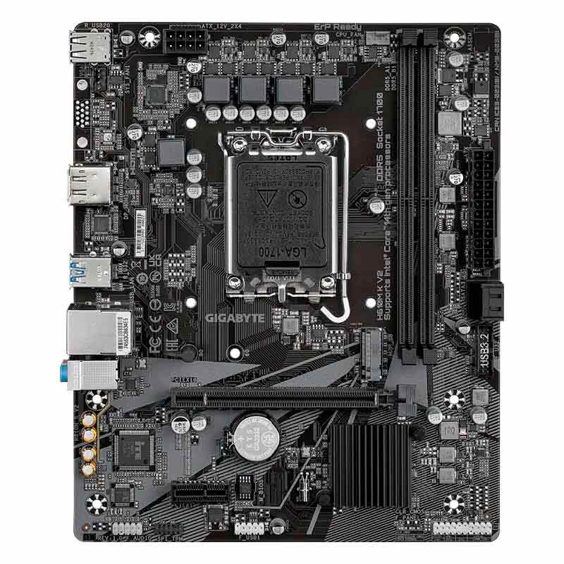 Motherboard Gigabyte H610M K V2 Socket LGA1700 12th, 13th y 14th Gen 2xDDR5 Micro ATX