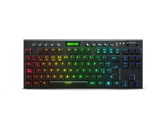 Redragon Teclado Gaming Rgb Redragon Horus Tkl K621 Mecanico Inalambrico Español Switch Rojo