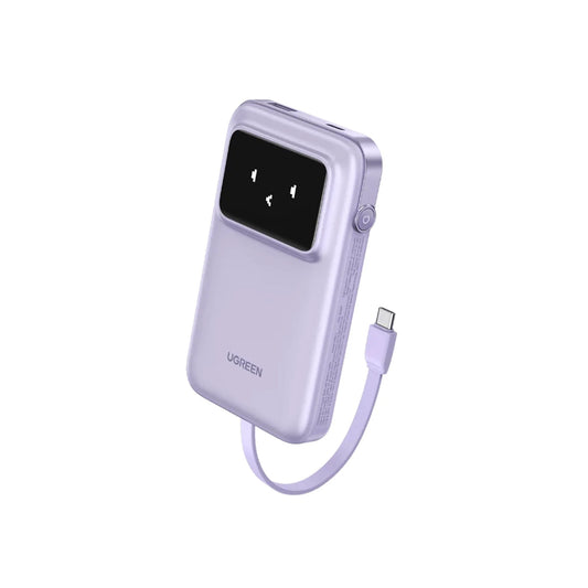 POWER BANK UGREEN PB511 10000MAH DE CARGA RAPIDA USB C CON LED DISPLAY 35604B MORADO