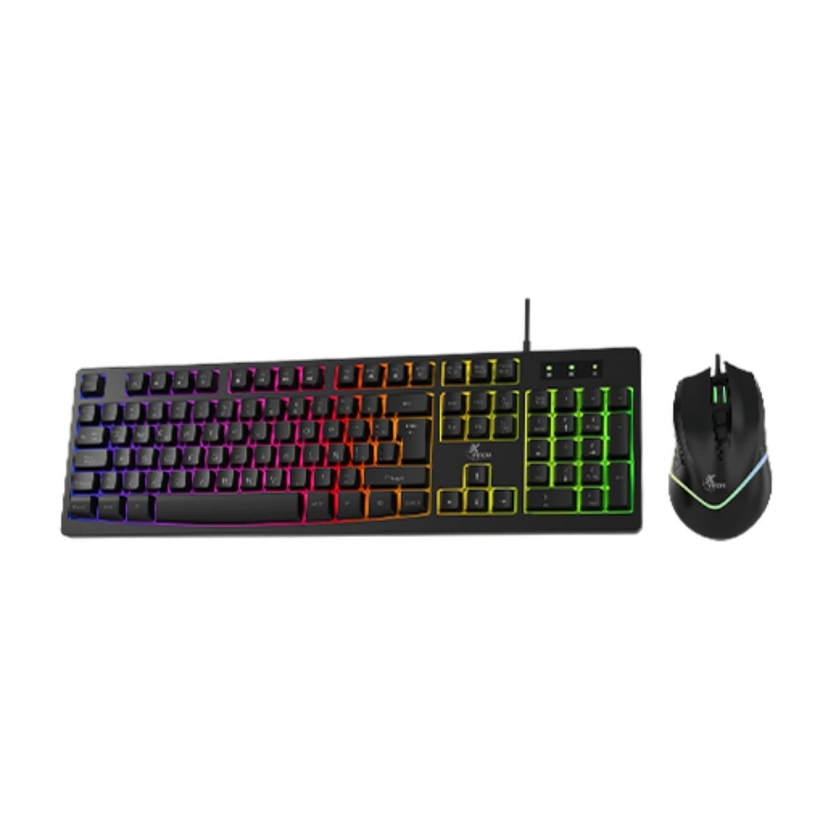 TECLADO Y MOUSE OPTICO XTECH XTK-531S  RGB