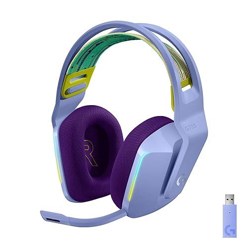 HEADSET GAMING RGB LOGITECH G733 INALAMBRICO LIGHTSPEED USB A MORADO
