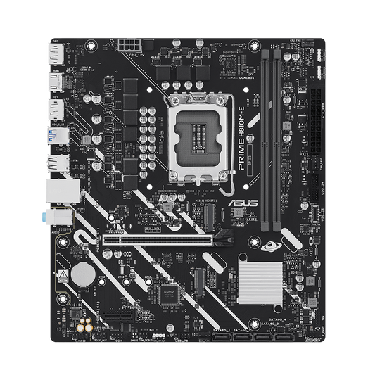 Tarjeta Madre Asus Prime H810M-E Lga1851 Micro Atx Ddr5 90Mb1N20-M0Eay0 Negro/Blanco