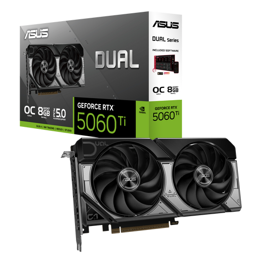 ASUS Dual RTX 5060 Ti OC Edition VRAM de 8 GB