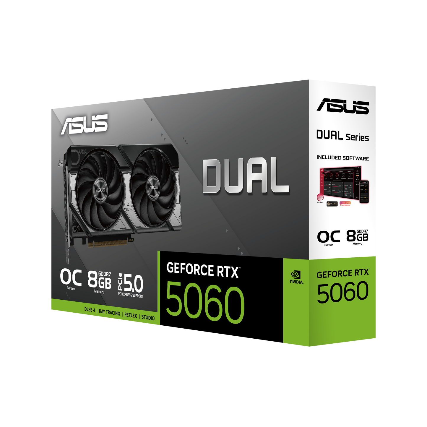 ASUS Dual RTX 5060 OC Edition VRAM GDDR7 de 8 GB