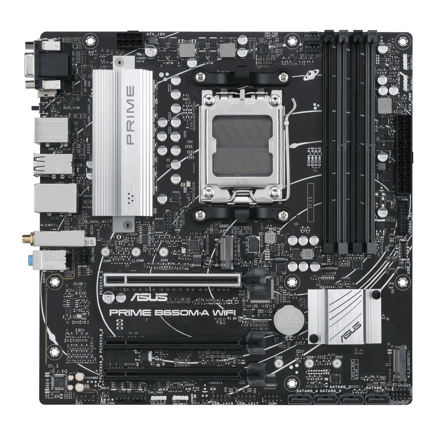 Tarjeta Madre Asus Prime B650Em-A Am5 Micro Atx Ddr5 Wifi 6 90Mb1Lp0-M0Eay0