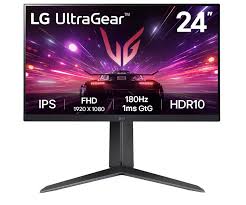 Monitor 24'' Gaming Lg Ultragear Fhd 1920 X1080 180Hz 1Ms Hdr10 Negro 24Gs65F-B