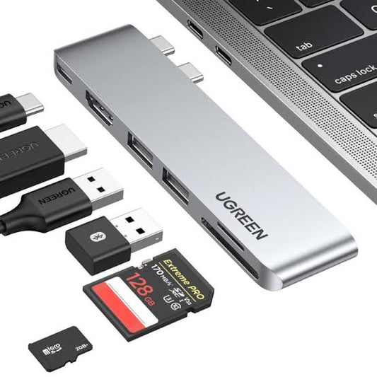HUB UGREEN CM380 MULTIFUNCIONAL USB-C PUERTOS USB 3.0 1 PUERTO HDMI