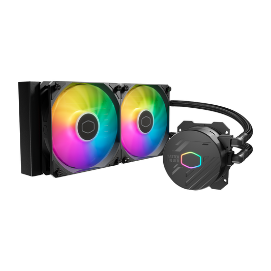 Enfriamiento Liquido Rgb Cooler Master Masterliquid 240 Core Ii Lga1851/Am5 2X120Mm Sleeve Mlw-D24M-A18Pa-R1