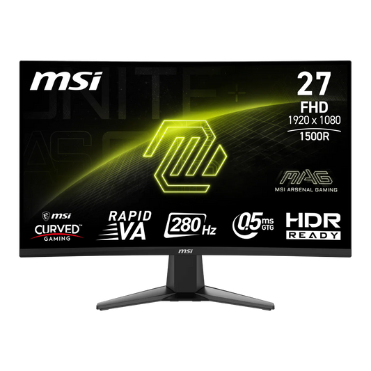 Monitor Msi Curvo 27" Mag 276Cxf 1920 X 1080 Va 280Hz Adaptive-Sync Hdmi Y Displayport 9S6-3Ce01M-017